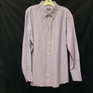 Tom Ford Purple White Polka Dot L/S Dress Shirt